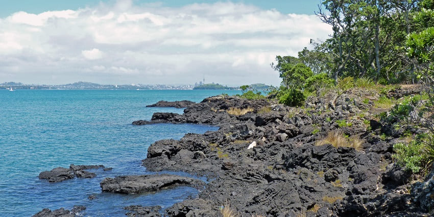 Rangitoto is one of the famous islands near New Zealand