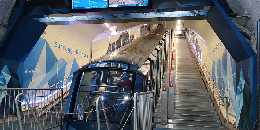 The best things to do in Zermatt include Sunnegga Funicular ride with mountain and valley views.
