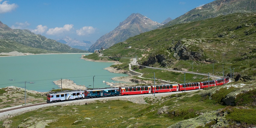 Things to do in Switzerland include a train journey through the Swiss Alps and UNESCO heritage sites.