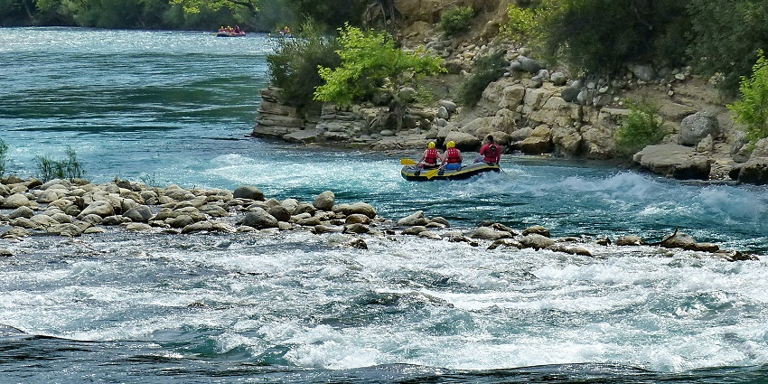 Thrilling rafting adventure through Koprulu Canyon’s river and scenic surroundings.