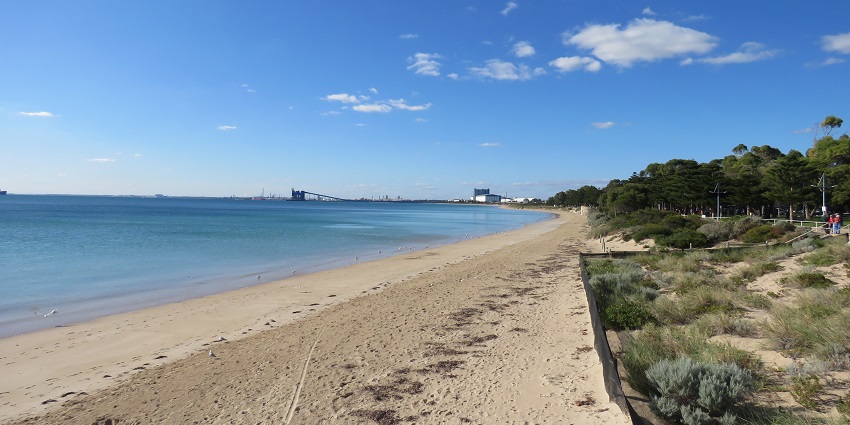 Rockingham Beach, one of the Perth’ Beaches is great to chill and spot dolphins