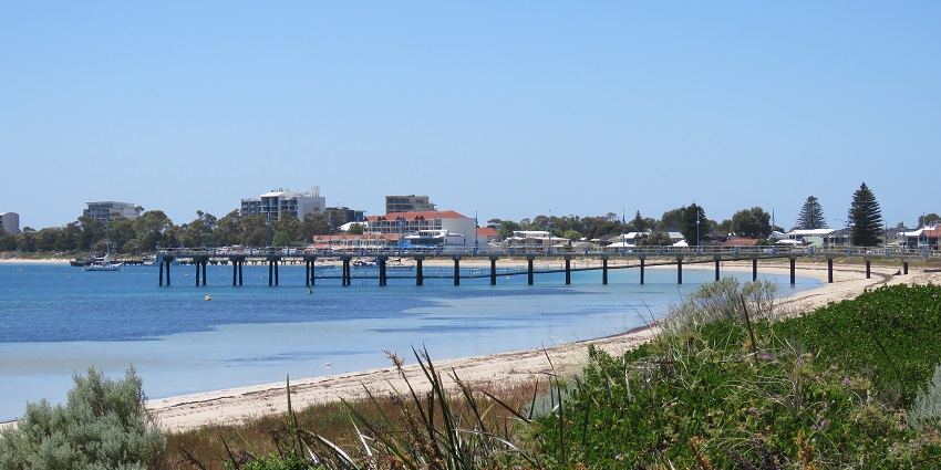 Beautiful landscape view of Rockingham Foreshore near Penguin Island