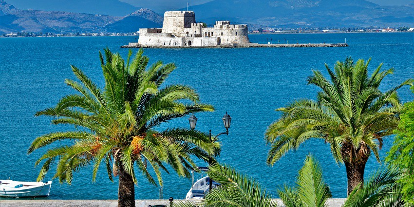 Explore streets of Nafplio with your partner to celebrate Valentine's Day in Greece.