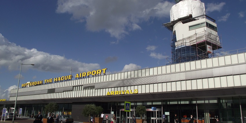 Accessible airport serving Rotterdam with flights across Europe.