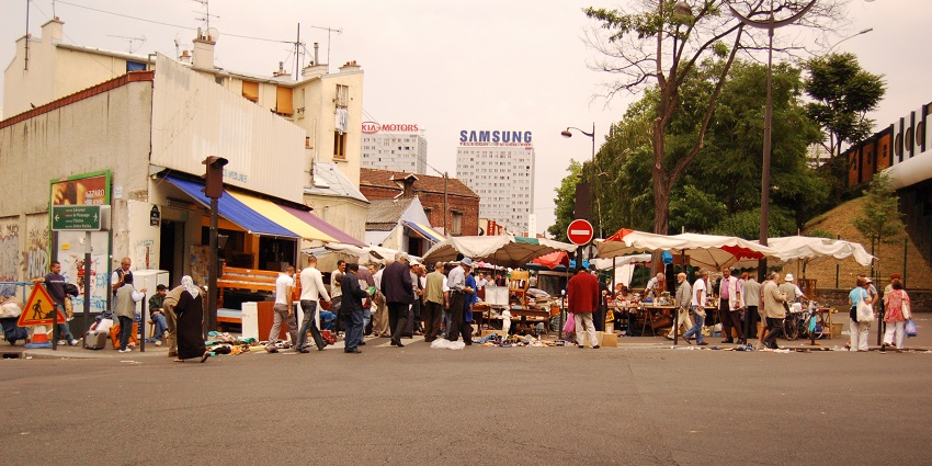 Vibrant market offering antiques, vintage finds, and unique treasures.