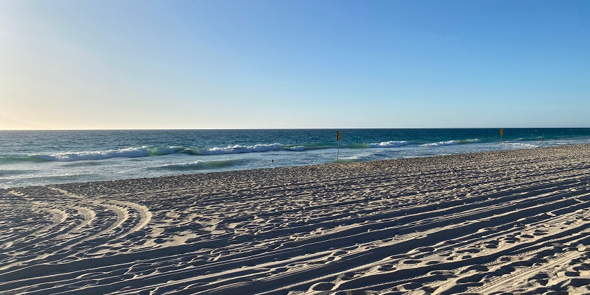 A site popular for surfing, markets, and energetic vibes among Perth Beaches