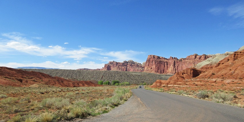 Image of the Scenic Drive, amongst the best places near Capitol Reef National Park, Utah, USA.