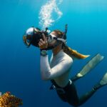 A view of scuba diving in Alibaug, which has colourful coral reefs and marine life.