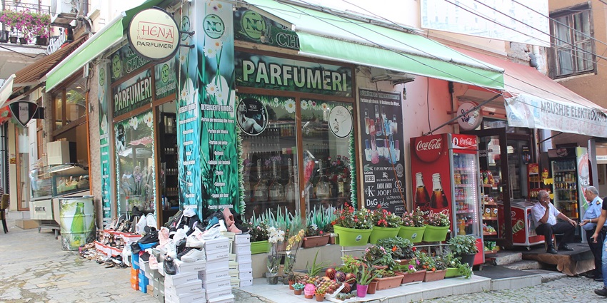 The market with handicrafts, souvenirs, and local treats at Bodrum bazaar, Bodrum.