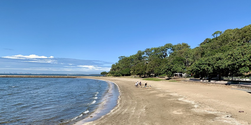 Utmost peaceful vibes at Shorncliffe Beach, a beach in Brisbane in Australia