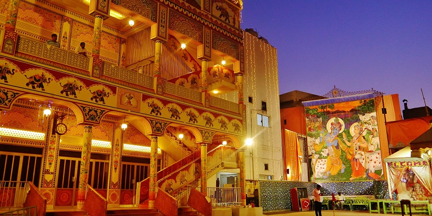 Hindu temples in Bahrain dedicated to Lord Krishna with vibrant architecture.