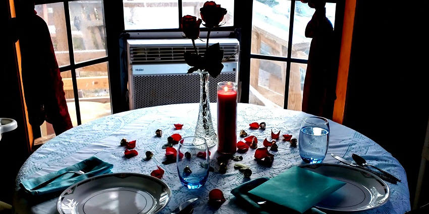 A view of the cosy dining setting at Sienna Mercato on Valentine's Day in Pittsburg.