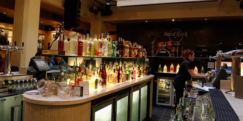 An image of a Hard Rock Café, featuring live music performances, the nightlife in Siliguri.