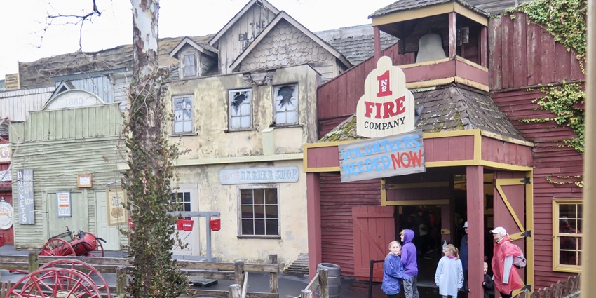 A picture of a ride’s entrance at Silver Dollar City theme park, which is one of the best places to visit in Missouri