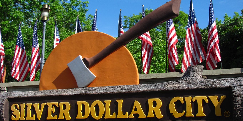 An image of A vibrant view of Silver Dollar City, one of the best places near the Titanic Museum.