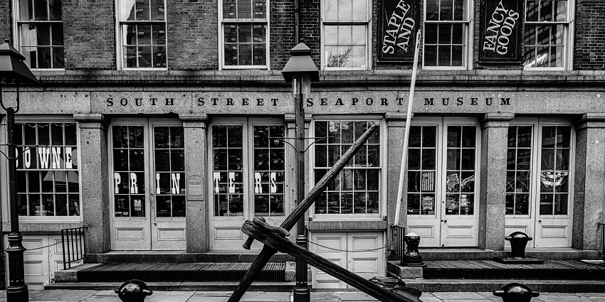 Exterior view of the South Street Museum, a must-see destination near the 9/11 Memorial Museum