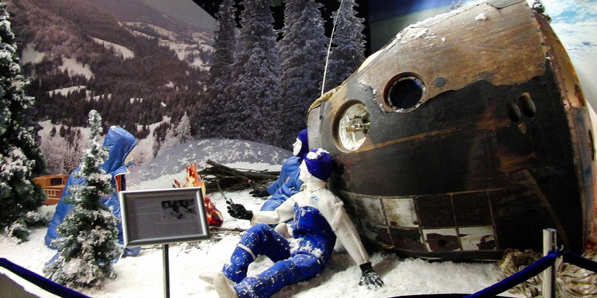 Explore NEMO's space section with exhibits on planets and spacecraft.