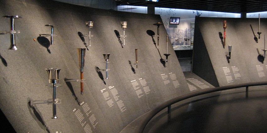 A glimpse of an iInspirational exhibit highlighting the values and history of the Olympics.
