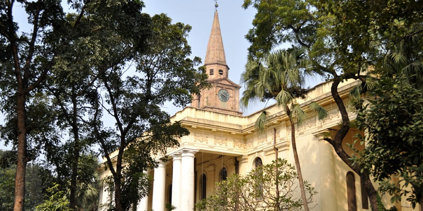 An image of the St. John's Church showcasing its neoclassical architectural style.