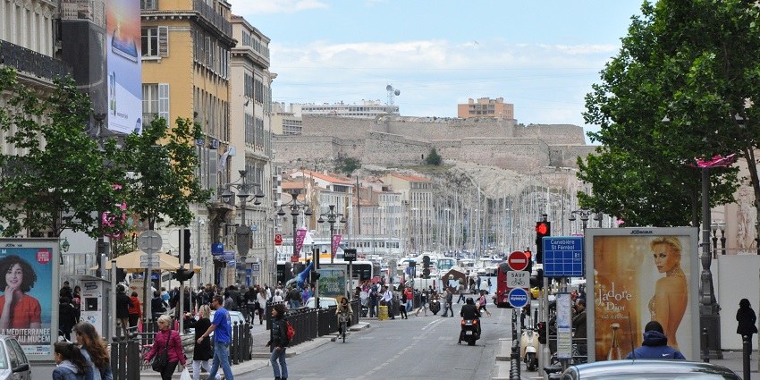 Charming La Canebière Boulevard offers shops, cafes, and cultural experiences.