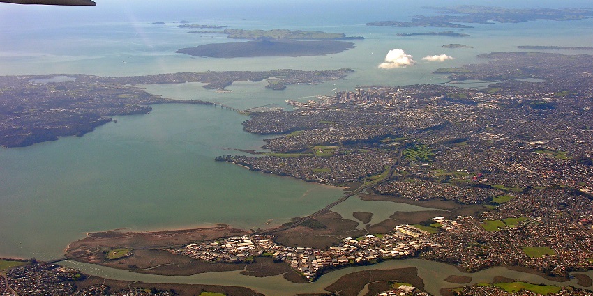 The mesmerising view of the Auckland’s Waitemata Harbour