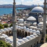 Suleymaniye Mosque with panoramic views of Istanbul, Turkey