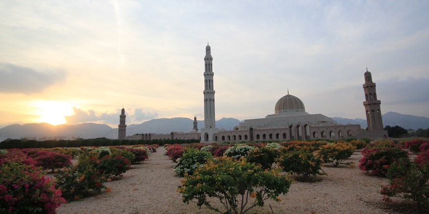 Stunning mosque with intricate architecture and serene ambiance.