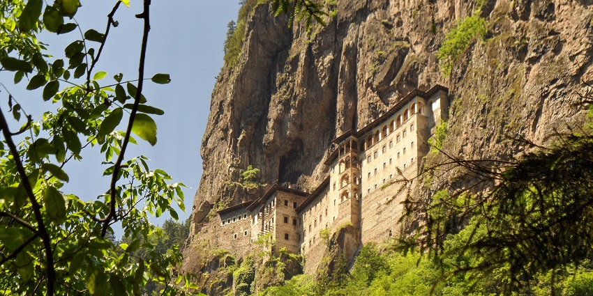 Cliffside monastery with breathtaking views and ancient frescoes