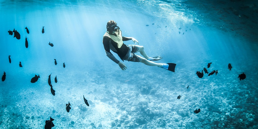 An image of Tajpur Beach, one of the best spots for scuba diving in Kolkata, West Bengal.