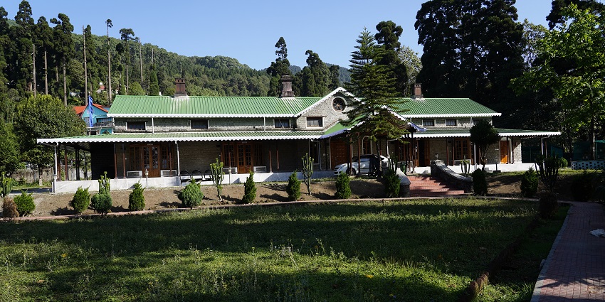 View of restored Takdah Club aka Bungalow No 7 at Takdah.