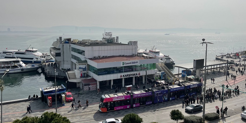 Scenic ferry ride offering views of İzmir’s beautiful coastline.
