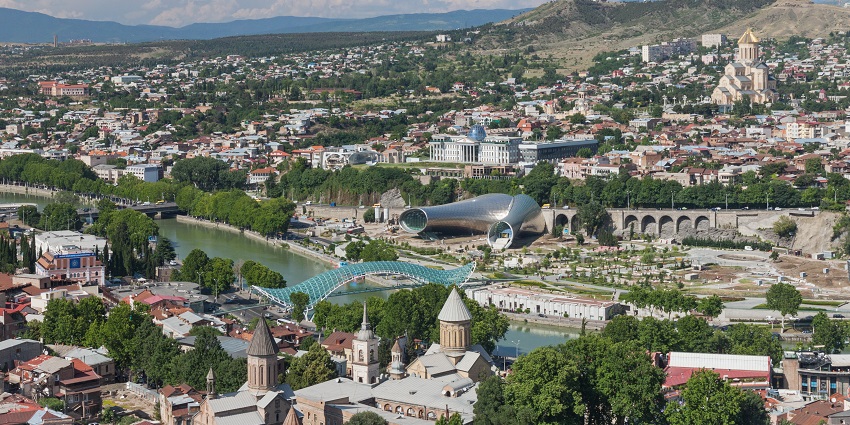 Tbilisi tops the list of places to visit in Georgia owing to its scenic views.