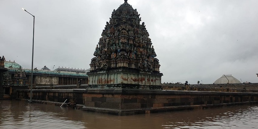 An image of goddess Bhairabi statues in the temple of goddess Bhairabi at Bindole