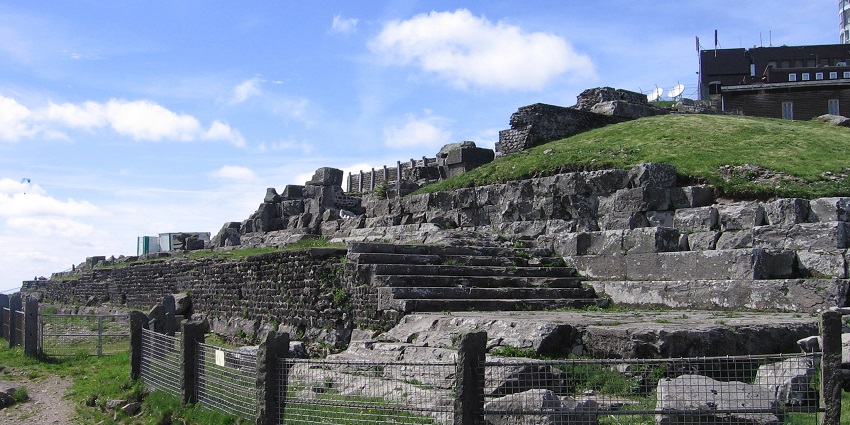 Ancient temple dedicated to Mercury with panoramic views nearby
