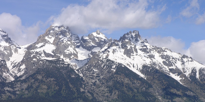 An image of the Teton Glacier, amongst the best places near Grand Teton National Park.