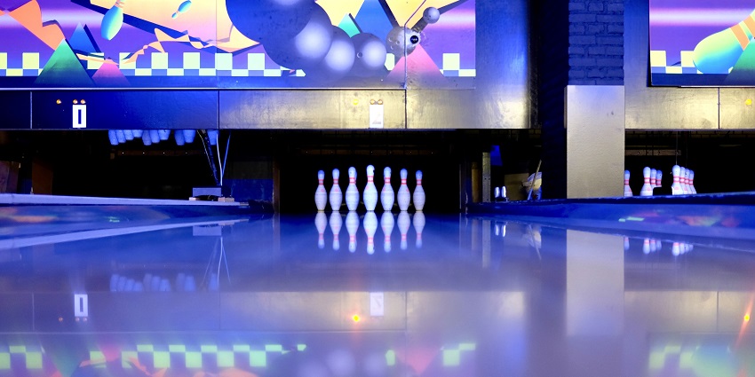 An image of a lane in The Ballroom Bowl, a famous nightlife spot in Toronto.