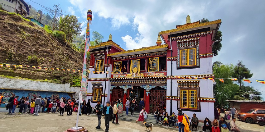An image of the Bhutia Busty Monastery, which is one of the best-haunted places in Darjeeling.