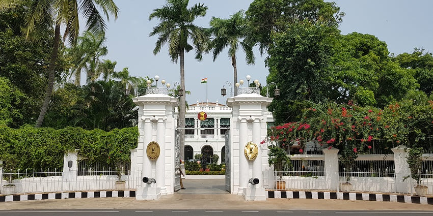 A picture of The Governor’s Bungalow, one of the haunted places in Pondicherry.