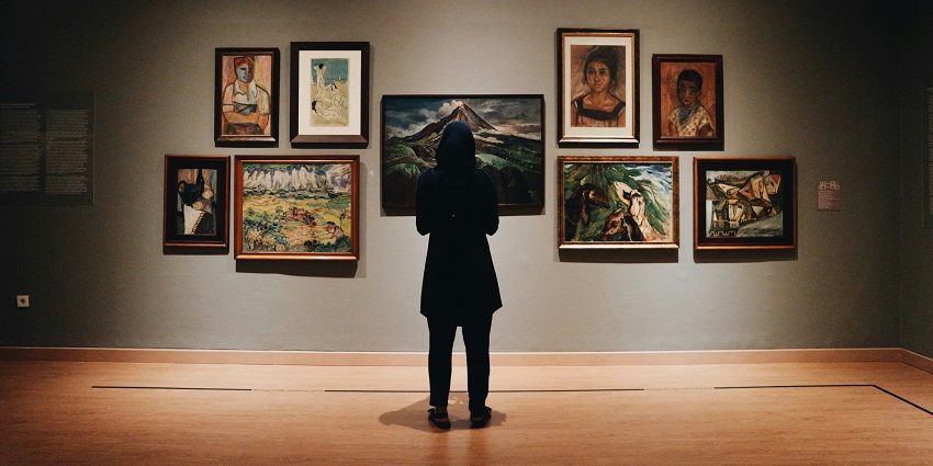 A view of The Hidden Gallery, a modern one of the top art galleries in Coimbatore.