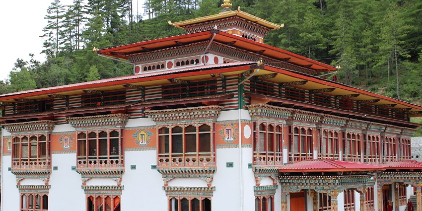 A picture of the Buddhist Monastery, one of the famous Buddhist temples in Kolkata.