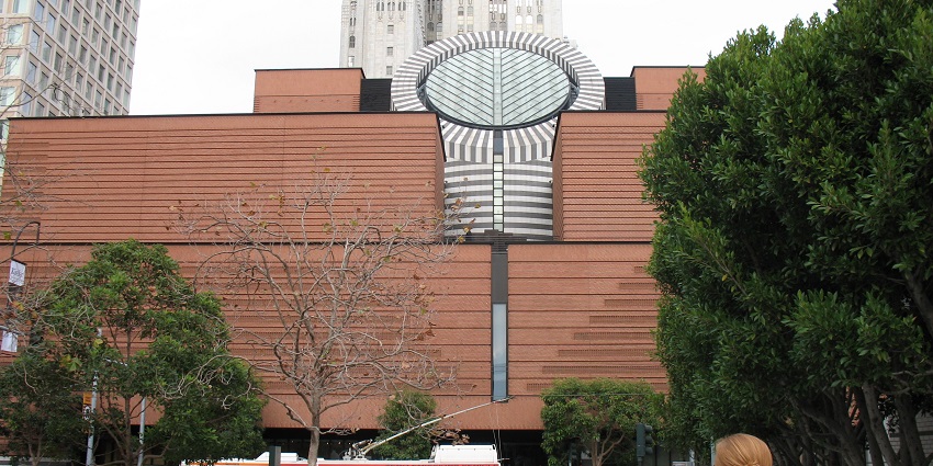A view of the courtyard of Art Gallery USA, Museum of Modern Art, New York