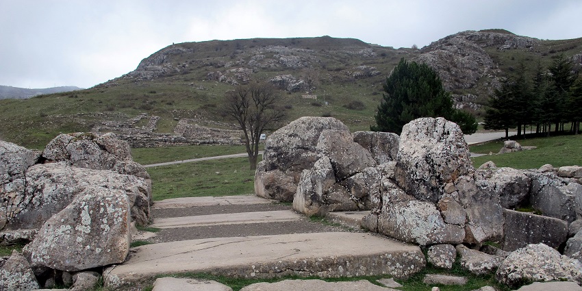 The Sun Temple of Hattusa, is one of the temples in Turkey with intricate carvings.