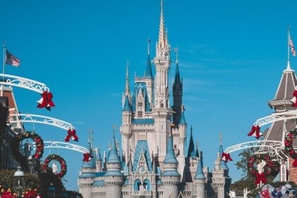 The Cinderella Castle in Walt Disney World Resort, one of the theme parks in USA.