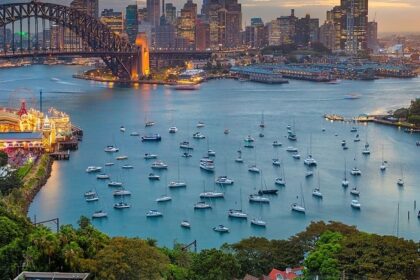 A beautiful picture of Sydney skyline at dusk time–Things to do in Sydney, Australia