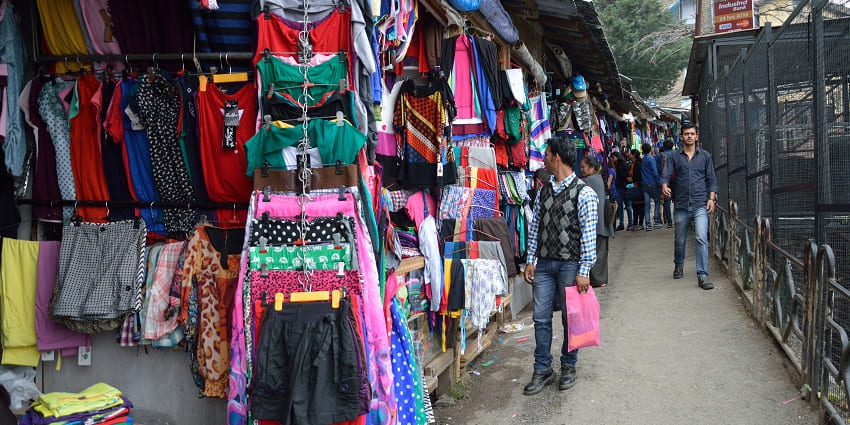 Market featuring authentic Tibetan crafts and handmade souvenirs.