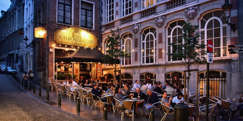 Charming bar in the heart of Antalya’s Old Town in the scenic town of Turkey.