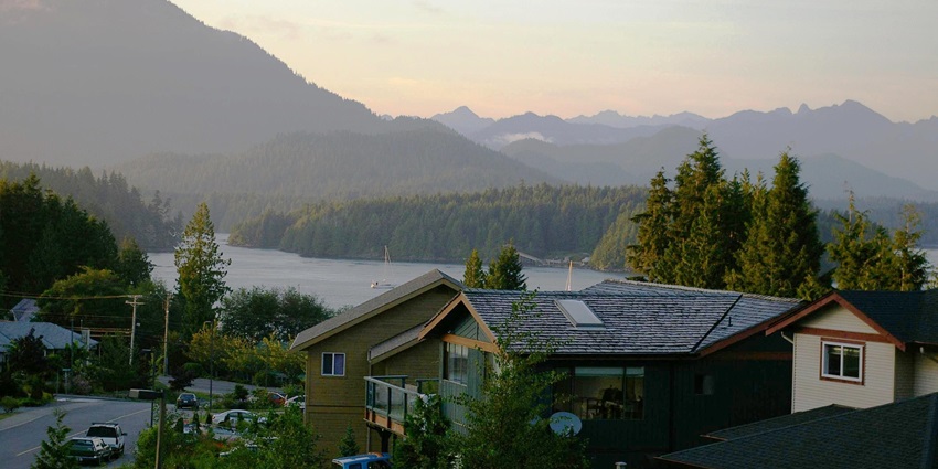 Celebrate Valentine's Day in Canada at Tofino on Vancouver Island situated in British Columbia