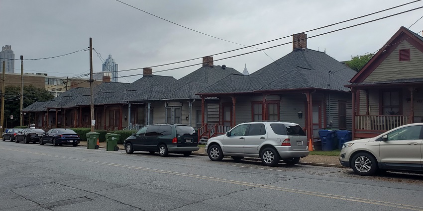 The houses inside the Martin Luther King Jr. National Historical Park called Shotgun.