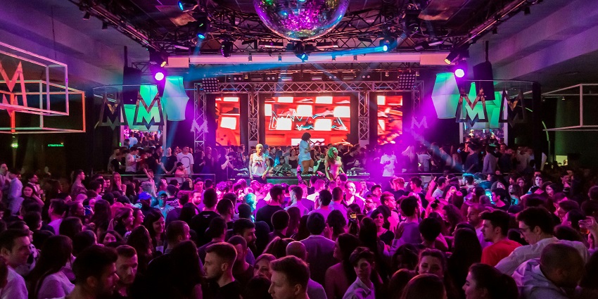 A snapshot of a lively moment inside Toybox nightclub, capturing the energy.