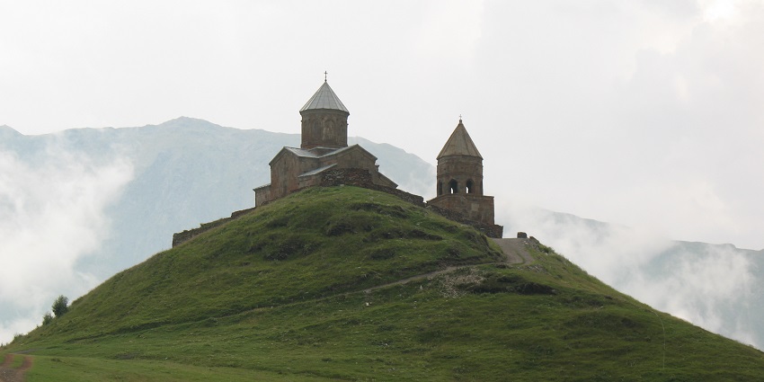 Tsminda Sameba's stunning architecture dominates Tbilisi's skyline majestically.